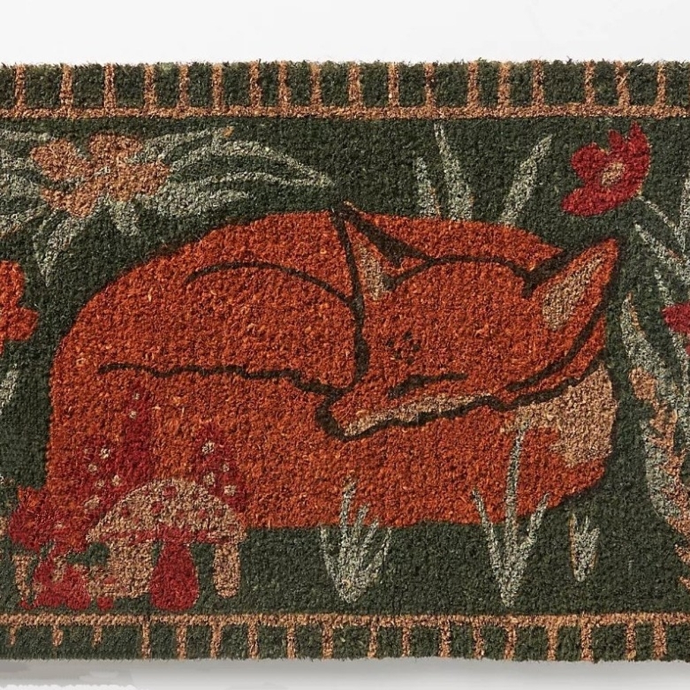 Boho Fox Print Rug - Picture 6 of 7